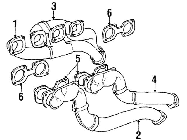 Genuine Bmw Exhaust Manifold Front Left Bmw