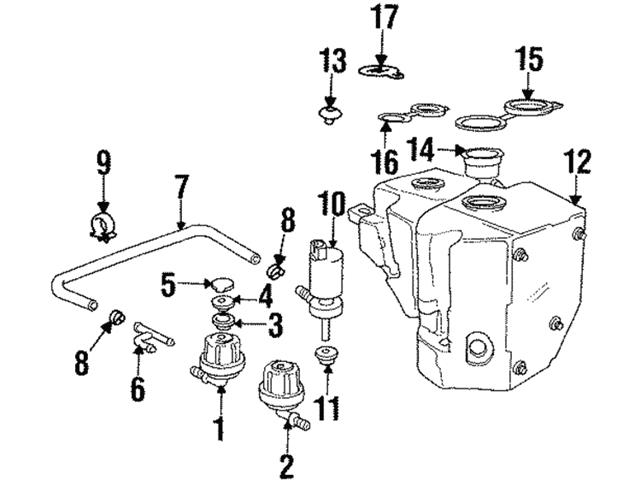 Genuine BMW 61671378875 Headlight Washer Pump BMW 61678354625