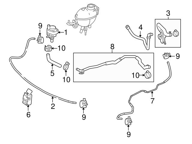 Genuine Mercedes Heater Hose Mercedes