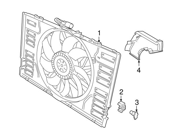 Genuine Porsche 9A711936311 Radiator Support Air Duct Porsche