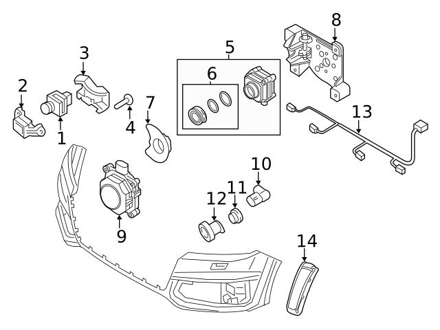 Genuine Vw Audi Q Cgru Parking Aid Sensor Audi Vw