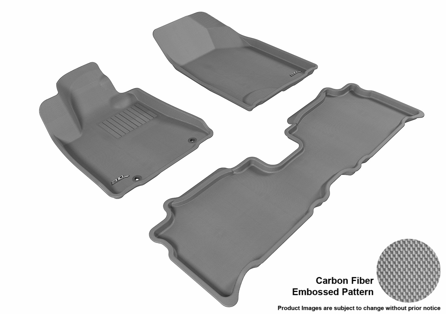 3d Maxpider 3dm L1lx03901501 Floor Mat Set Gray Carbon