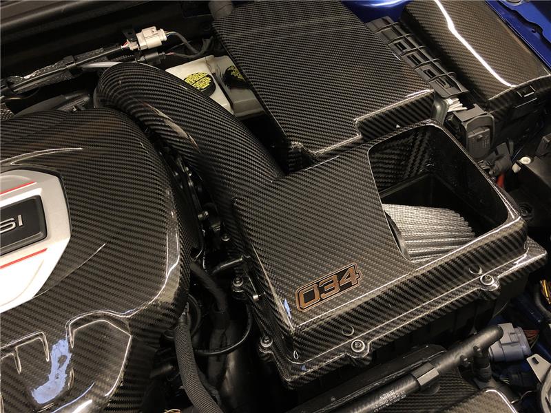 034 Motorsport 034 108 1020 X34 Carbon Fiber Mqb Open Top Cold Air Intake System Audi Vw