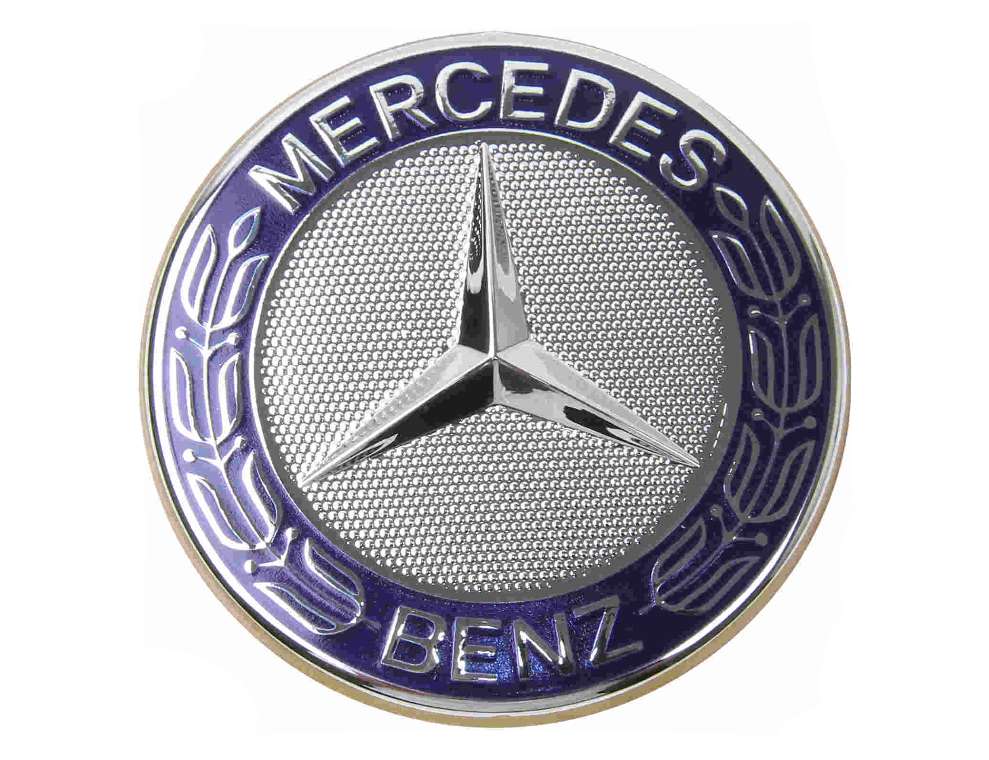 Genuine 9018100018 Emblem; Front MB Badge with Adhesive Backing