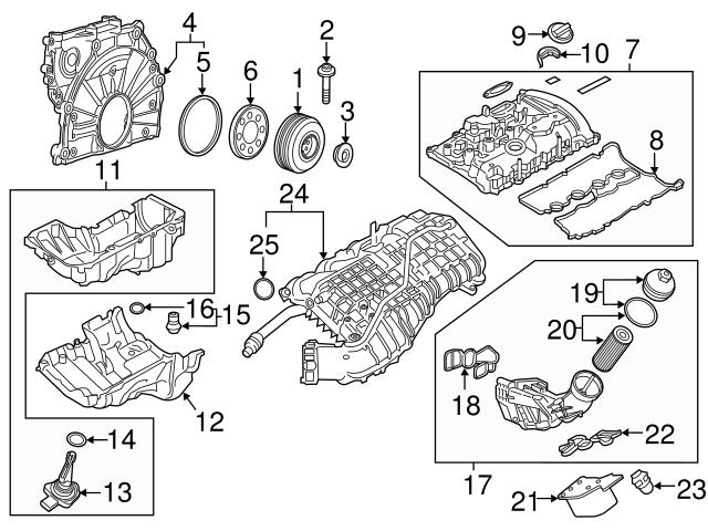 Genuine BMW 11138611694 Oil Pan - BMW