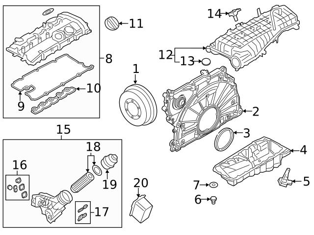 Genuine BMW 11148687455 Timing Cover - BMW