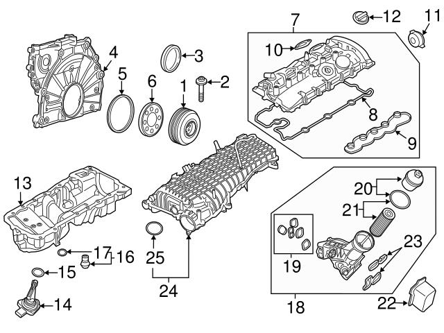 Genuine BMW 11428583900 Oil Filter Cover - BMW