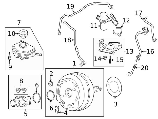 Genuine BMW 11668608035 Brake Vacuum Hose; Upper - BMW