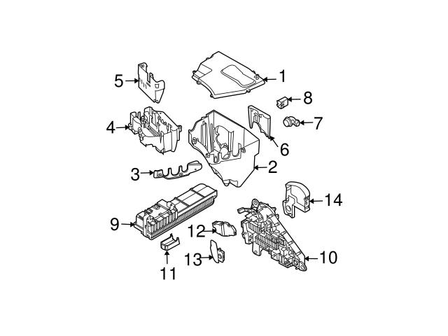 Genuine BMW 12907520899 Fuse Box Cover - BMW