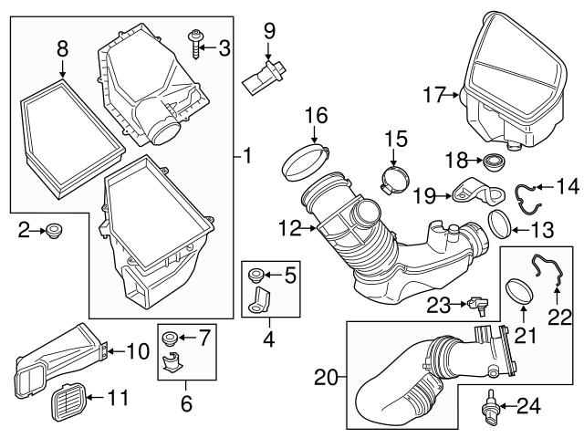 Genuine BMW 13628637896 Turbocharger Boost Sensor - BMW