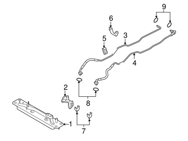 Genuine BMW 17227586440 Auto Trans Oil Cooler Hose - BMW | 17227536239