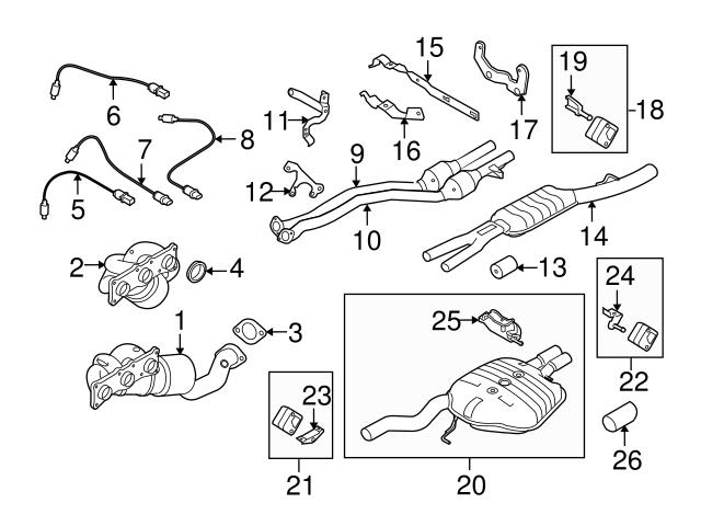 Genuine BMW 18207564238 Muffler Bracket - BMW