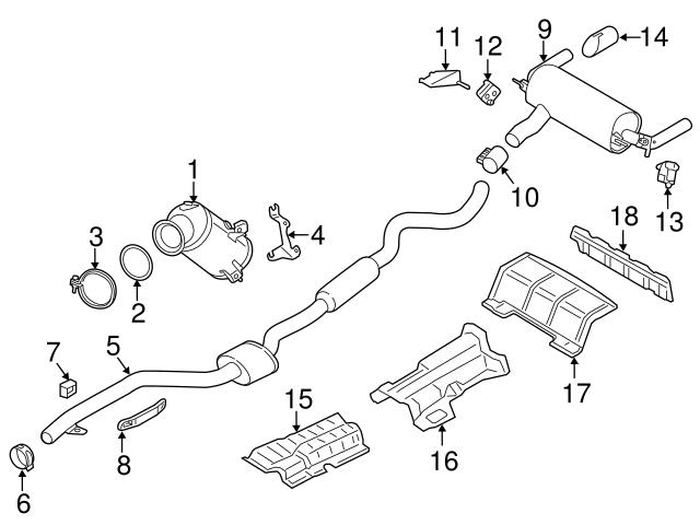 Genuine BMW 18208631947 Muffler Bracket - BMW | 18208632528