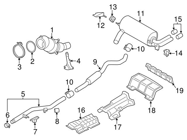 Genuine BMW 18307620316 Exhaust System Hanger Bracket; Left - BMW