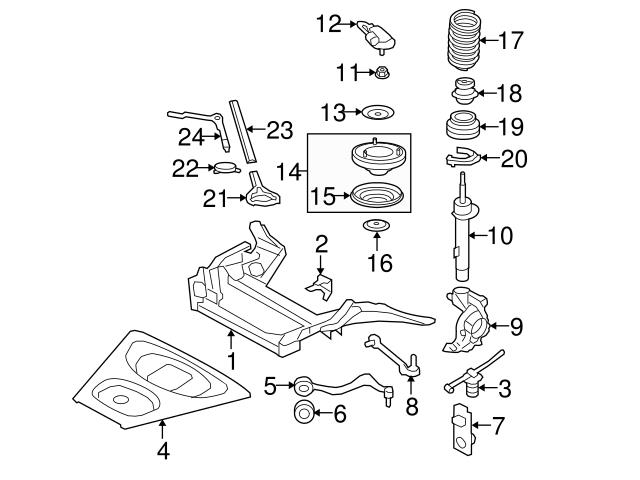 Genuine BMW 31302283444 Strut Bumper; Left, Right - BMW