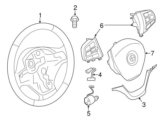 Genuine BMW 32309483018 Steering Wheel Wiring Harness - BMW | 32306854768