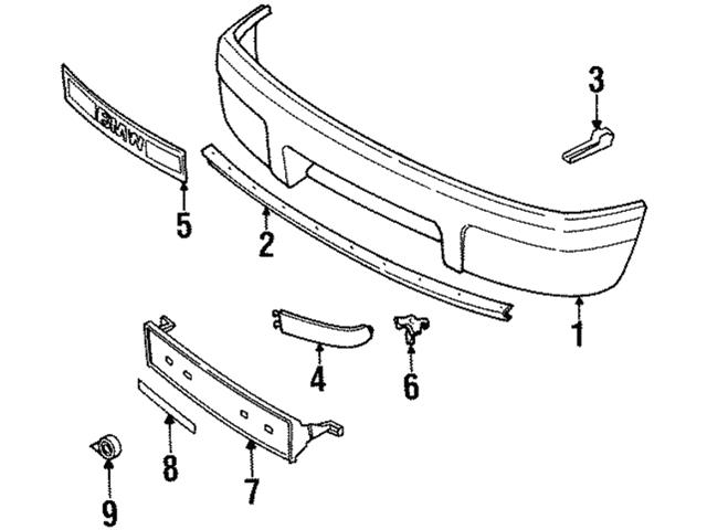 Genuine BMW 51112252697 Spoiler; Lower - BMW