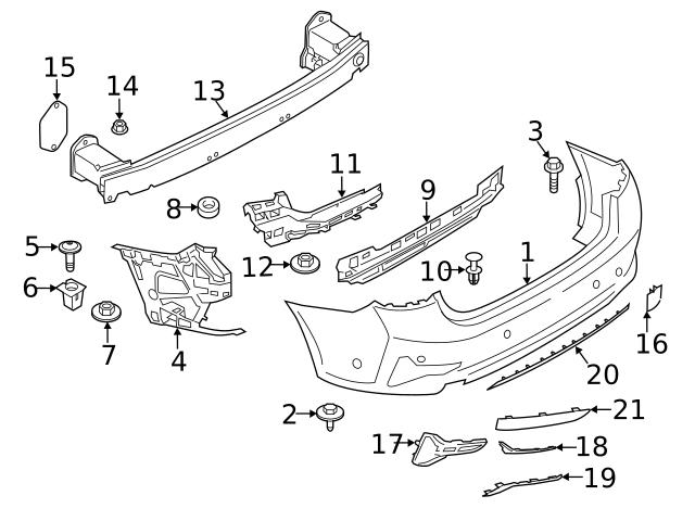 Genuine BMW 51127488349 Interior Quarter Panel Trim Panel Storage ...