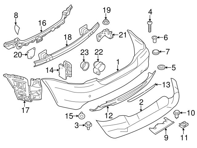 Genuine BMW 51128045456 Interior Quarter Panel Trim Panel Storage ...