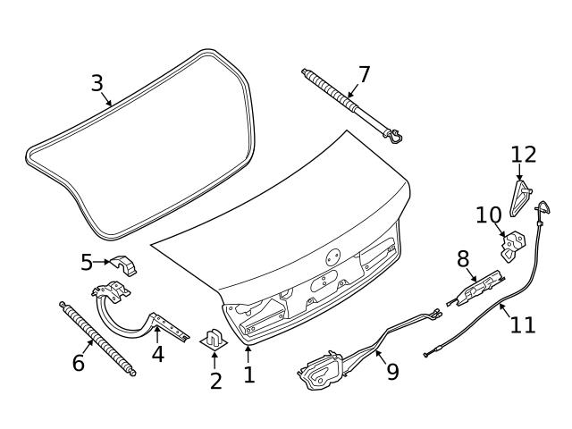 Genuine BMW 51248499572 Trunk Lid Pull Down Motor - BMW