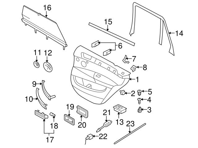 Genuine BMW 51359122653 Window Shade; Left - BMW