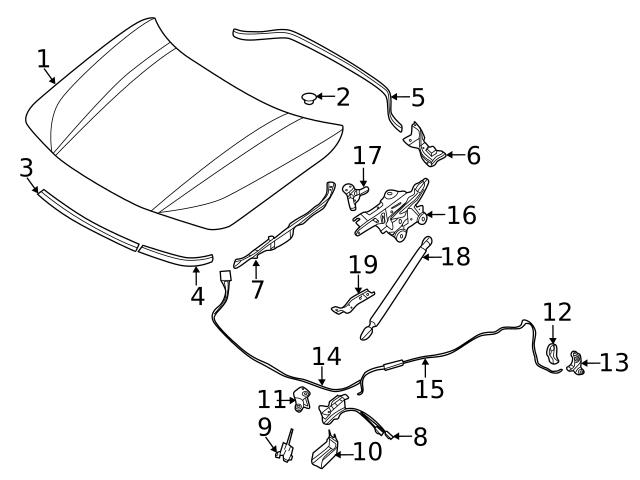 Genuine BMW 51767424752 Fender Filler Panel; Right - BMW