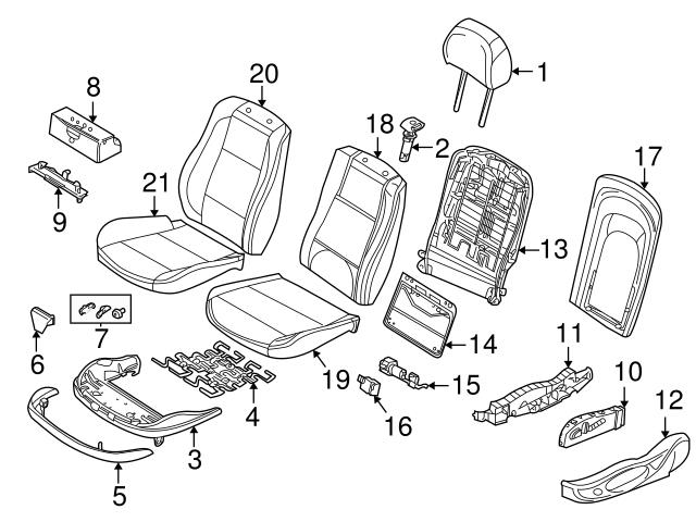 SEAT FOAM CUSHION, bottom, left