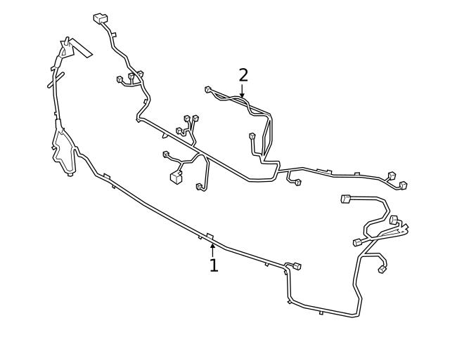 Genuine BMW 61129825144 Parking Aid System Wiring Harness - BMW