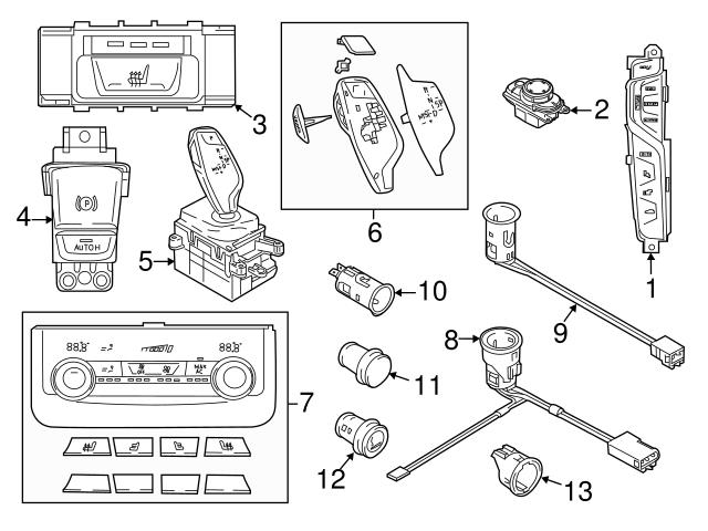 Genuine BMW 61316817622 Auto Trans Shift Indicator; Upper - BMW