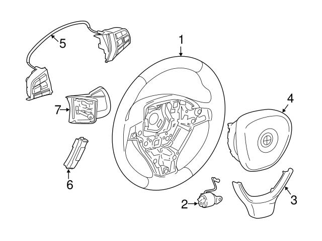 Genuine BMW 61319218400 Steering Wheel Transmission Shift Control ...