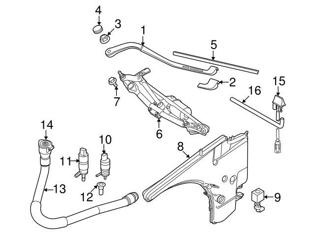 Genuine BMW 61671378610 Windshield Washer Fluid Reservoir - BMW