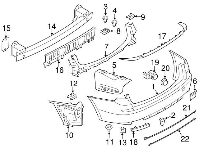 Genuine BMW 63147318558 Reflector Panel; Right - BMW