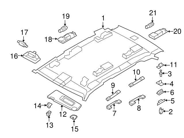 Genuine BMW 63316972975 Map Light; Left - BMW