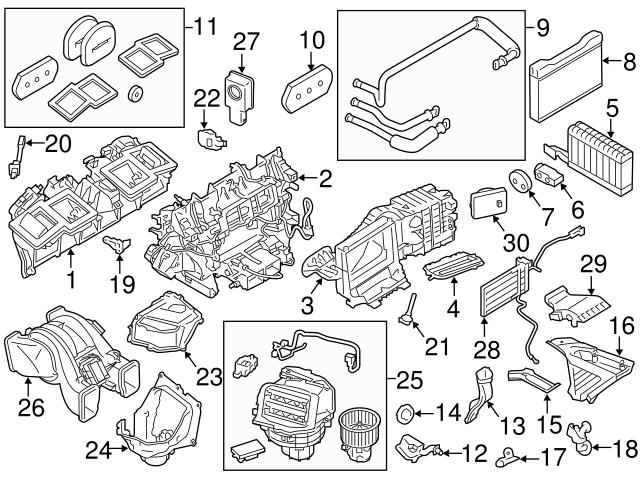 Shop For BMW 530I Heater Core - Mahle Behr, Genuine BMW