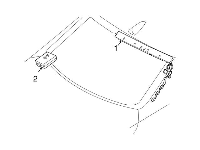 Genuine BMW 65209193837 Radio Antenna Mast - BMW | 65206931722 65206988061