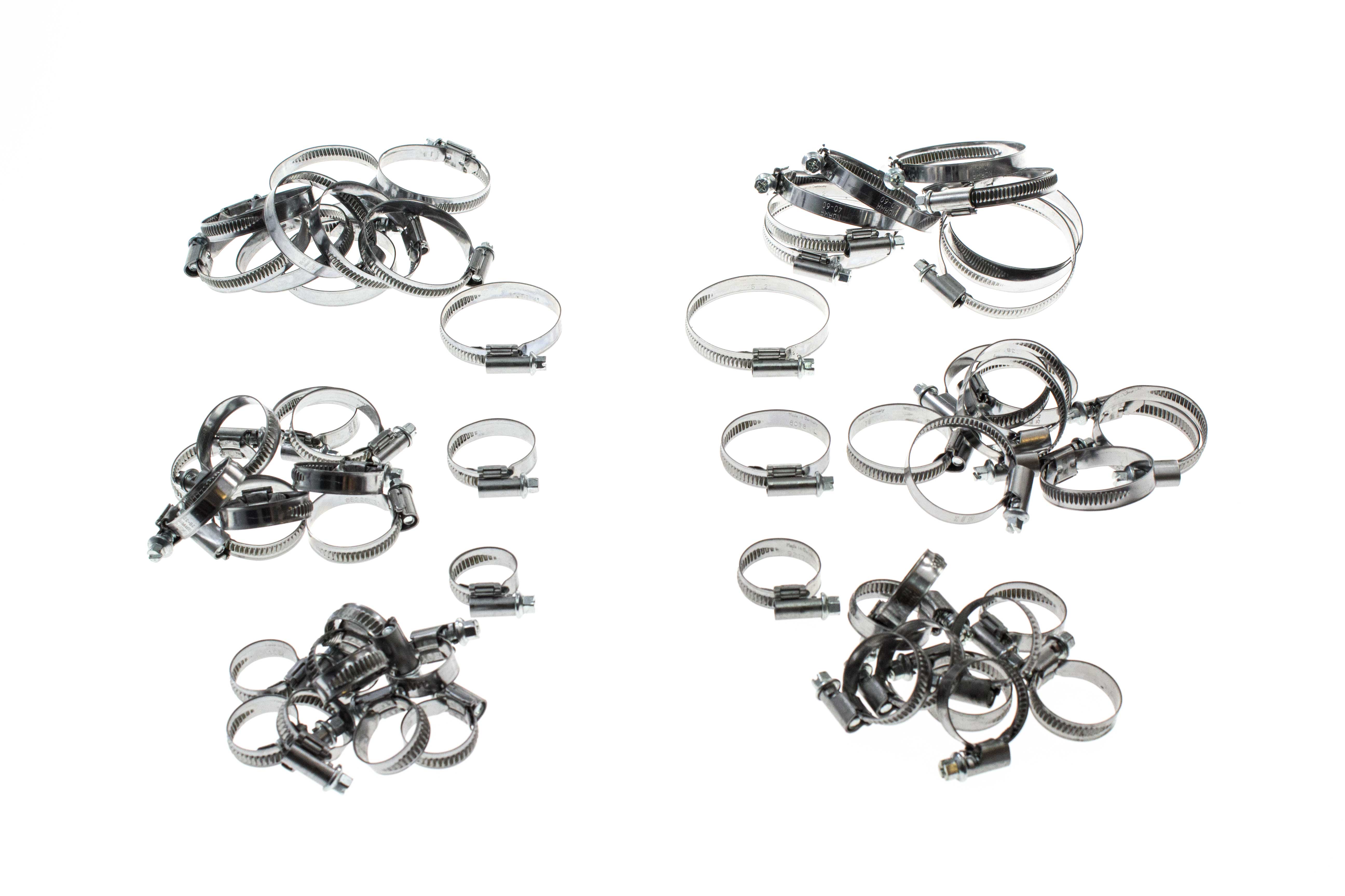 AAZ Preferred HOSECLAMPKIT Hose Clamp; Variety 6 Sizes, 10 Pack Each; Kit