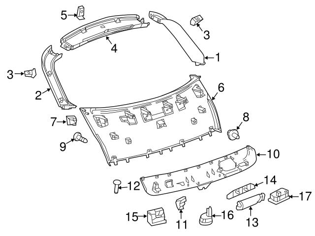 Genuine Mercedes 000000003168 Liftgate Trim Screw - Mercedes