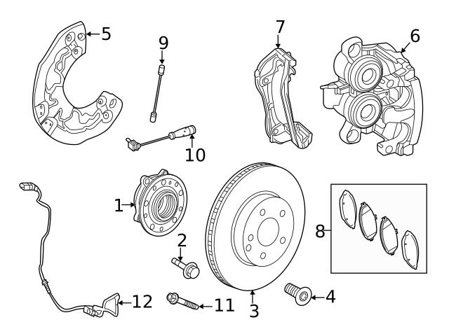 Genuine Mercedes 167421100107, A167421100107 Disc Brake Rotor; Front ...