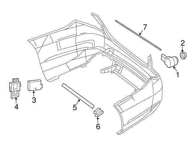 Genuine Mercedes 000905990764 Cruise Control Distance Sensor - Mercedes ...