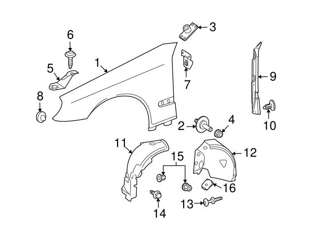 Genuine Mercedes 0009871439 Hood Stop Buffer; Left, Right - Mercedes