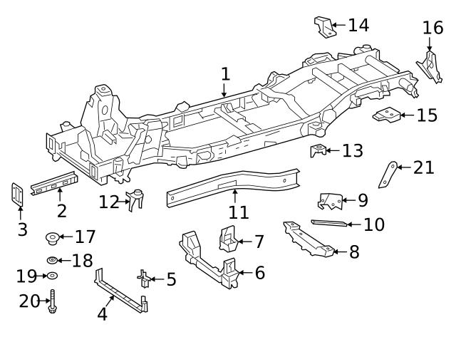 Genuine Mercedes 0009905118 Body Mount Cushion Bolt - Mercedes