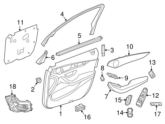 Genuine Mercedes 0019916698 Door Interior Trim Panel Retainer ...