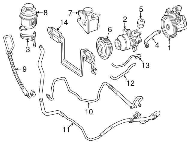 Genuine Mercedes 005466200180 Power Steering Pump - Mercedes ...