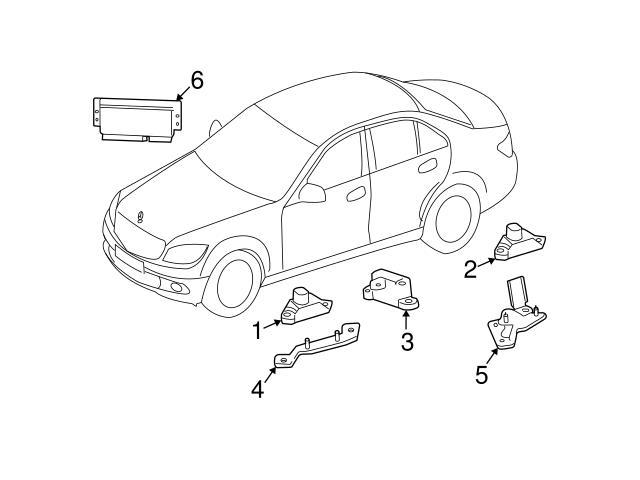 Genuine Mercedes 0075420418 Suspension Yaw Sensor - Mercedes | 0055421818  0055421918