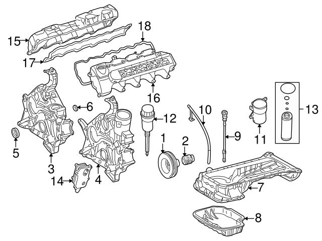 Genuine Mercedes 112184010264 Oil Filter Housing - Mercedes ...