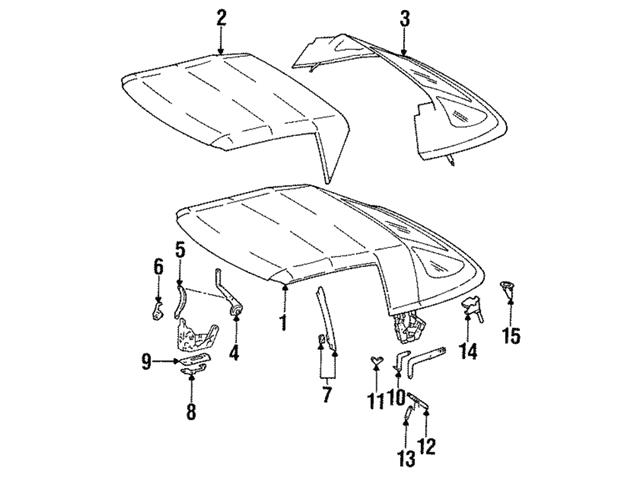 Genuine Mercedes 1297700156 Sunroof Cable Bracket; Left - Mercedes