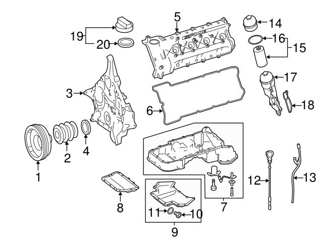 Genuine Mercedes 1560100301 Oil Pan; Upper - Mercedes