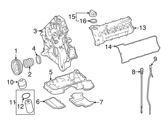 Genuine Mercedes 156015008064 Timing Cover Gasket - Mercedes | 1560150080