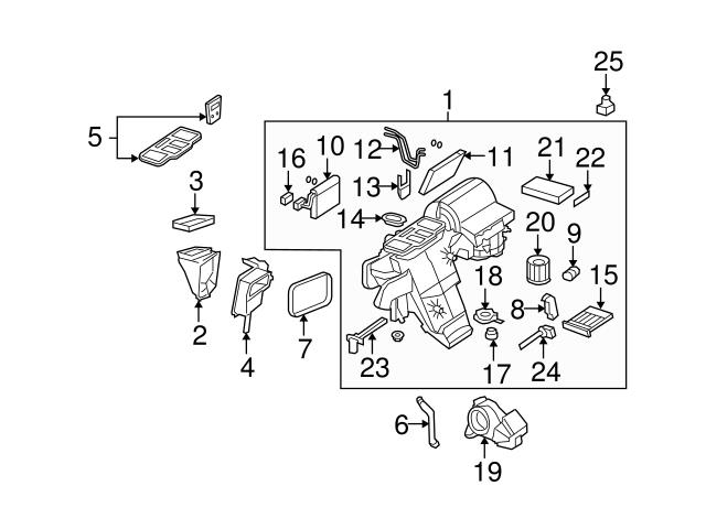 Genuine Mercedes 1648350193 HVAC Heater Hose Outlet Tube Grommet - Mercedes