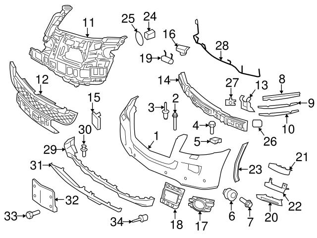 Genuine Mercedes 1648855623 Fog Light Cover; Front Right - Mercedes